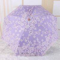 【DT】hot! Parasol Folding Non-Uv Sunshade Umbrella Printed Glitter Design 2 Gifts