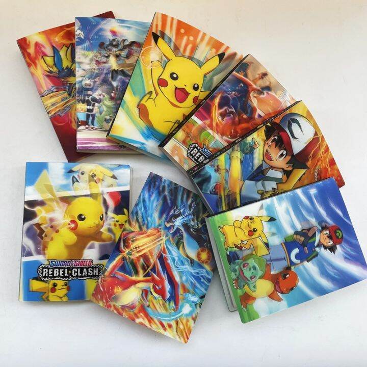 3d-new-arrival-detective-pikachu-album-240pcs-holder-pokemon-cards-collection-album-book-top-loaded-list-toys-gift-for-children