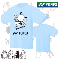 YONEX เสื้อยืดเสื้อแบดมินตันแขนสั้นสำหรับทั้งหญิงและชายเกาหลี,เสื้อยืดกีฬาเสื้อยืดลายอักษรจีนแห้งเร็วเสื้อยืด Tournmanet สำหรับเด็กเทรนด์ฤดูร้อน