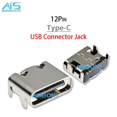 10Pcs / Lot Micro USB Charging Port แจ็คซ็อกเก็ตชาร์จเชื่อมต่อแท่นเชื่อมต่อสําหรับแท็บเล็ตคอมพิวเตอร์มือถือโทรศัพท์มือถือ 12Pin Type C