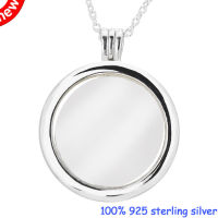 Pendant necklaces &amp; pendants Large Floating Locket Necklace 925 STERLING SILVER JEWELRY choker Valentine gift