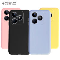 สำหรับ Realme C53เคส RMX3760ฝาครอบสีลูกอมน่ารักซิลิโคนนิ่มเคสโทรศัพท์สำหรับ Realme Narzo N53 RealmeC53เคส6.74