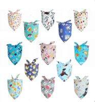 50pcslot Cartoon animal Dog Puppy cat cotton bandanas Collar scarf tie Y80 can choose color or mix custom made color