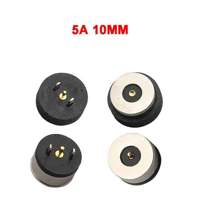 1-10pcs-1pair-10mm-magnetic-dc-smart-water-cup-charging-magnet-connector-5a-high-current-strong-magnetic-led-light-power-socket-wires-leads-adapters