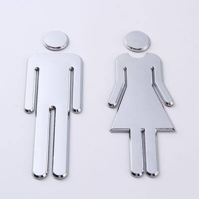 MAN amp; WOMAN Board Prompt Sign Wall Doors Toilet /Loo /Bathroom /Restroom /WC Door Wall Sign Signage Decor Accessories