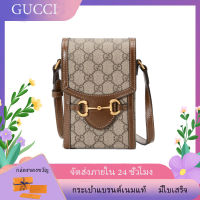 โปรโมชั่น Gucci Horsebit 1955 Series Mini Handbag/ กระเป๋า GUCCI แท้ /กระเป๋าแบรนด์เนมแท้/ สไตล์ 625615 92TCG 8563 (แท้100%) ราคาถูกสุดๆๆๆ กระเป๋าสตาร์บัค ถุงผ้าสตาร์บัค กระเป๋าผ้าแคนวาส