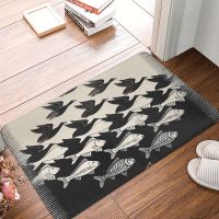 Bath Mat Sky And Water I Maurits Cornelis Escher Doormat Living Room Carpet Balcony Rug Home Decor