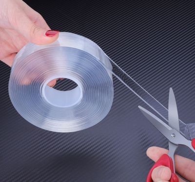 5M Transparan Double Sisi Nano Tape Rumah Tangga 3M Tahan Air Stiker Dinding 1/2M Rakasa Tape Dapat Digunakan Kembali Tahan Panas Tape
