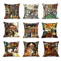 Cat Decorative Pillowcase Creative Cat Throw Pillow Case Pillow Cover Pillowcases Cute Cat Pillow Case Cover