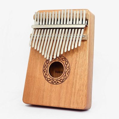 Kalimba 17 Keys Thumb Paino Portable Mbira Sanza และเปียโนนิ้วไม้ทำจากไม้มะฮอกกานีมีอุปกรณ์การเรียนการสอน