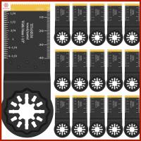 ใบมีดอเนกประสงค์แบบออสซิลเลท16ชิ้นใบเลื่อยแบบสั่นโลหะสองชิ้น34มม. ใบมีดมัลติฟังก์ชั่ไทเทเนียม