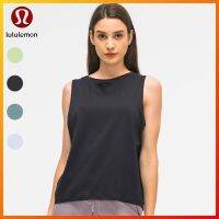 Lululemons ใหม่เสื้อกล้ามสําหรับสตรีแขนกุดเหมาะกับการเล่นโยคะออกกําลังกาย dt099