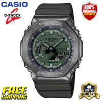 ต้นฉบับ G-Shock GM2100 ผู้ชายกีฬานาฬิกาคู่แสดงเวลา 200 เมตรกันน้ำกันกระแทกเวลาโลก LED แสงอัตโนมัติรับประกัน 4 ปี GM-2100B-3A (100% ใหม่แท้)