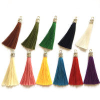 10/20 pcs 6 ซม. พู่ไหมขนาดเล็กต่างหูจี้ Charms หัตถกรรมเงิน End Caps Tassels แปรงสำหรับเครื่องประดับ DIY ทำอุปกรณ์เสริม-vn4958570