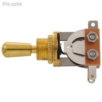 Gold Electric Guitar 3 Way Toggle Switch Pickup Selector Switch with Brass Tip Knob