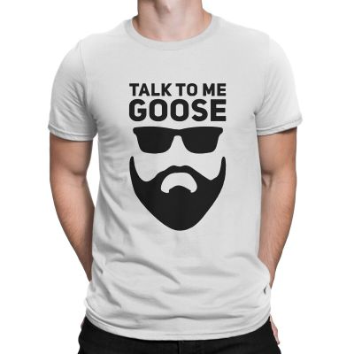 Vintage Top Gun Funny Memes Aviator Sunglasses Animal Rights Pet Veteranary T-Shirt For Men Round Neck Talk To Me Goose Tee