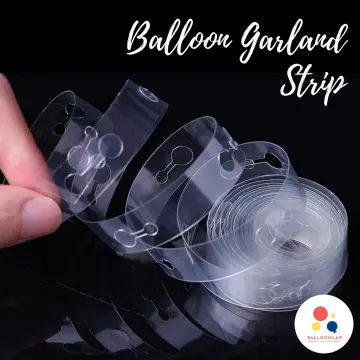 1 Roll 5m Balloon Tape Strips Glue Point Stickers Balloon Arch
