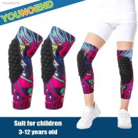 ►✻ 1Pair Youth Children Sports Anti-Collision Knee Pads Elastic Breathable Knee Support for Cycling Basketball Football Skateboard