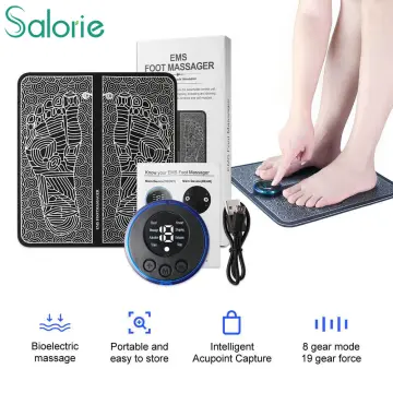 EMS Pulse Electric Foot Massager Foot Therapy Machine Foot Pad Intelligent  Acupuncture Foot Massage Pad Mat Muscle Stimulation