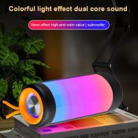 New Bluetooth Speaker HIFI Stereo Sound High Volume Subwoofer Creative Led Colorful Lights Outdoor Portable Wireless Sound Wireless and Bluetooth Spea