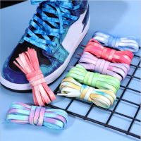 [Fashion goods060]2022ใหม่ Tie Dye Shoelaces 120ซม. ผู้หญิงผู้ชายรองเท้า StringsCasual รองเท้าบาสเกตบอล Laces เด็กรองเท้าลูกไม้