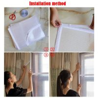 ；【‘； Customize Home Window Windproof Screen Winter Keep Warm Film Double Layer Door Curtain With Zipper Self-Adhesive Thermal Film