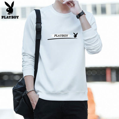 ผู้ชาย PLAYBOY พิมพ์ลายคอกลมเสื้อยืดแขนยาวเสื้อยืดแฟชั่นเสื้อลำลอง206