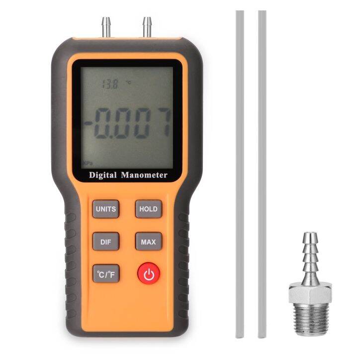 Digital Manometer Differential Air Pressure Gauges Tester Indoor