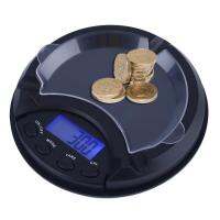 Digital Scale Portable Ashtray Shape Black High Accuracy for Jewelry Luggage Scales