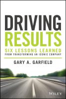 หนังสืออังกฤษ Driving Results : Six Lessons Learned From Transforming An Iconic Company