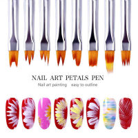 【CW】8Pcs Nail Brush Set Gradient Drawing Pen Flower Paint Acrylic Tools Brushes For Manicure UV Gel Polish