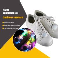 LED Luminous Shoelaces Sport Shoe Laces For Christmas Home Party Decoration Glow Shoe Strings Round Flash Light Shoelaces