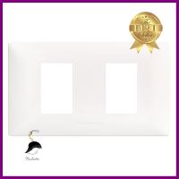 หน้ากาก 2 ช่อง PANASONIC WEGN 6802 สีขาวWALL PLATE PANASONIC WEGN6802 2 GANG WHITE **ของแท้100%**