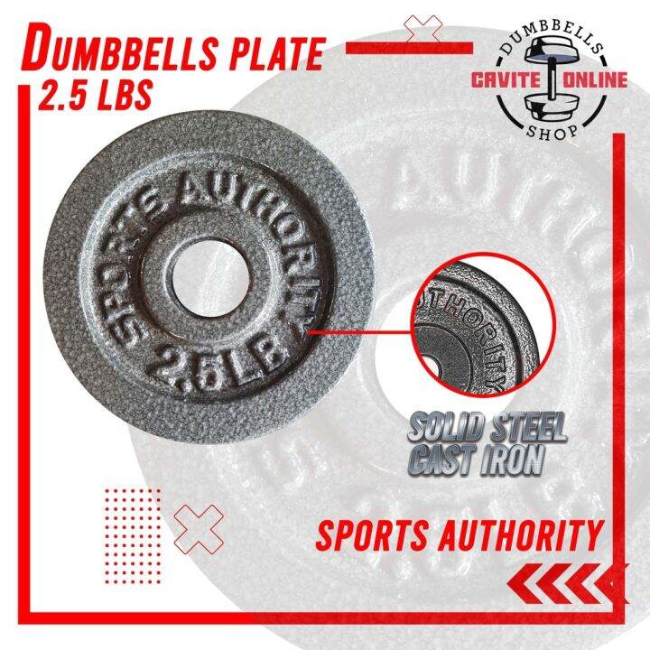 Sports Authority Cast 2.5 LBS Iron Plate Weight Plate for Strength