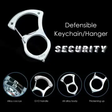 Multifunctional Stainless Steel Self-protection Car Keychain Car Key Buckle  Self-protection Hook