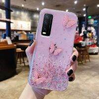 เคสโทรศัพท์เคสกลิตเตอร์ผีเสื้อส่องแสงเป็นประกายวิบวับนิ่ม Y11S Y20S VIVO Y20กรอบ Y11S VIVO Y20 S