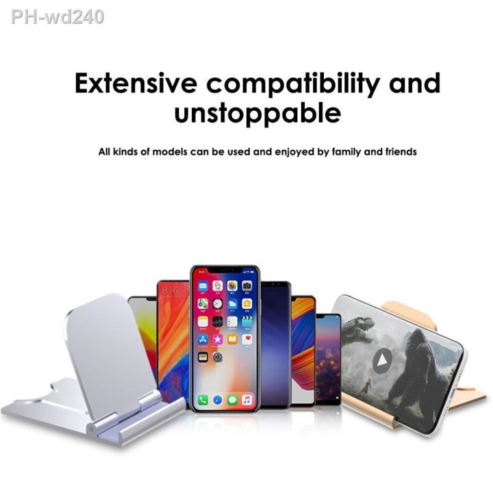 mobile-phone-holder-folding-oil-injection-gold-plated-lazy-holder-desktop-multi-function-multi-gear-adjustment-portable-holder