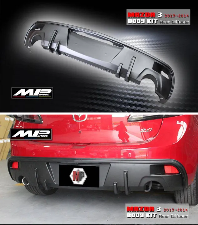 Mazda 3 BL 10-13 Rear Bumper Diffuser | Lazada