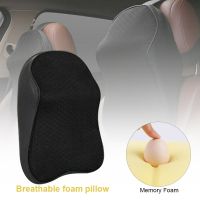 1Pcs Black Car Seat Headrest Pad Head Neck Rest Support Cushion 3D Memory Foam Pillow Adjustable Car Neck Pillow