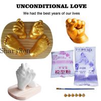 ✗■✒ DIY Baby Plaster Mold 3D Hand Foot Print Mold for Baby Souvenir Hand Casting Kit Couples Wedding Accessories Home Decor Gifts