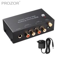 Prozor เครื่องเสียง Preamplifier เครื่องสเตอริโอมินิโฟน,เครื่องเสียงขนาดเล็กเสียงเบาพรีแอมป์จานหมุนพร้อมช่องเสียบ RCA สวิทช์ไฟและเอาต์พุต6.35มม.