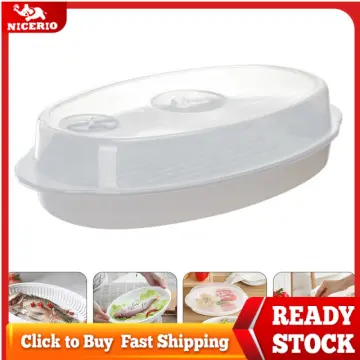 2- in- 1 Microwave Oven Steamer Cook Container with Dome Lid