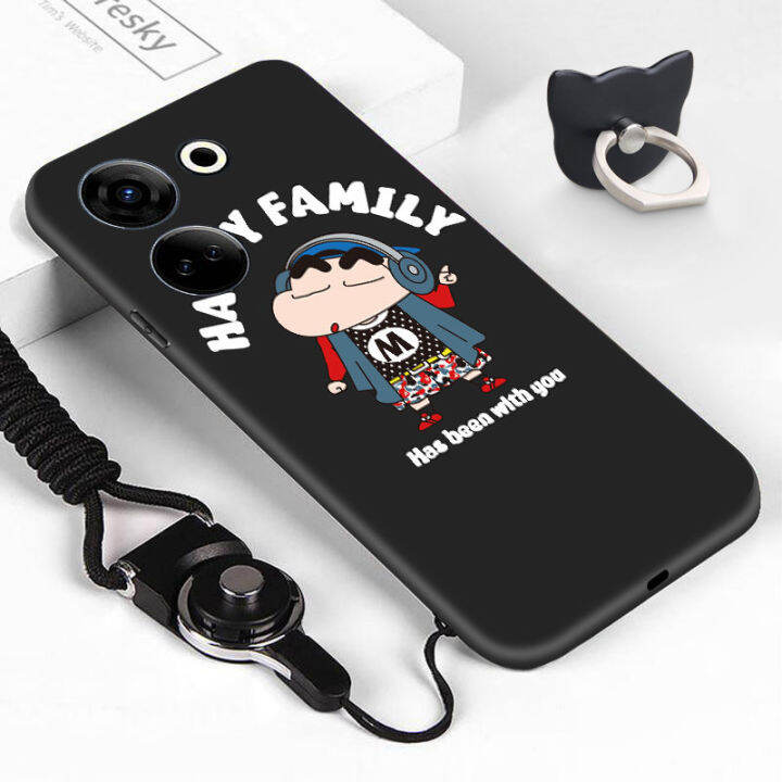 ggk-เคสสำหรับ-tecno-camon-20-tecno-camon-20-pro-itel-แหวนใส่นิ้ว-s23สายคล้องการ์ตูนญี่ปุ่นอะนิเมะกันกระแทก-chibi-maruko-crayon-shinchan-soft-tpu-ซิลิโคนเคสโทรศัพท์โทรศัพท์