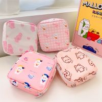 Women Girls Cute Bear Cosmetic Makeup Tampon Bear Napkin Pouch Storage Bag Coin Purse Sanitary Pads Bag Mini Earphone Bags