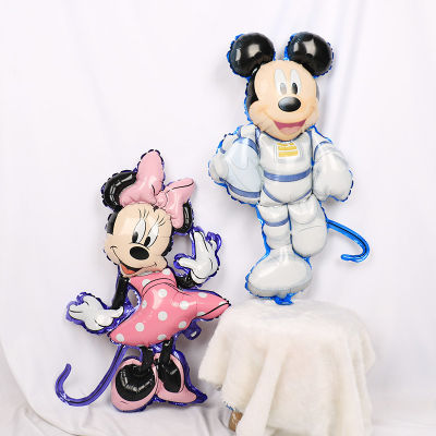2 Pcs Mickeys Minnies Mouses ลูกโป่งฟอยล์งานเลี้ยงวันเกิดการ์ตูน Supply Home Decor งานแต่งงานการตกแต่งของขวัญวันเกิดสำหรับเด็ก