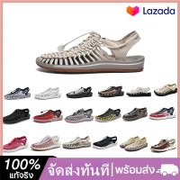 KEE.N 2023 ฤดูร้อนญี่ปุ่นคู่นักเรียนร้อยถัก Bao Head Sandals ผู้หญิงแบนชายหาดรองเท้าเดินทางรั่ว 24 ชั่วโมงจัดส่ง 1-3 วันมาถึง