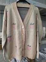 Neploe Sweater Cardigan Cute Pink Sweaters Women Peach Cardigans Knit Oversized Tops  Korean Autumn Long Sleeve Pull Femme
