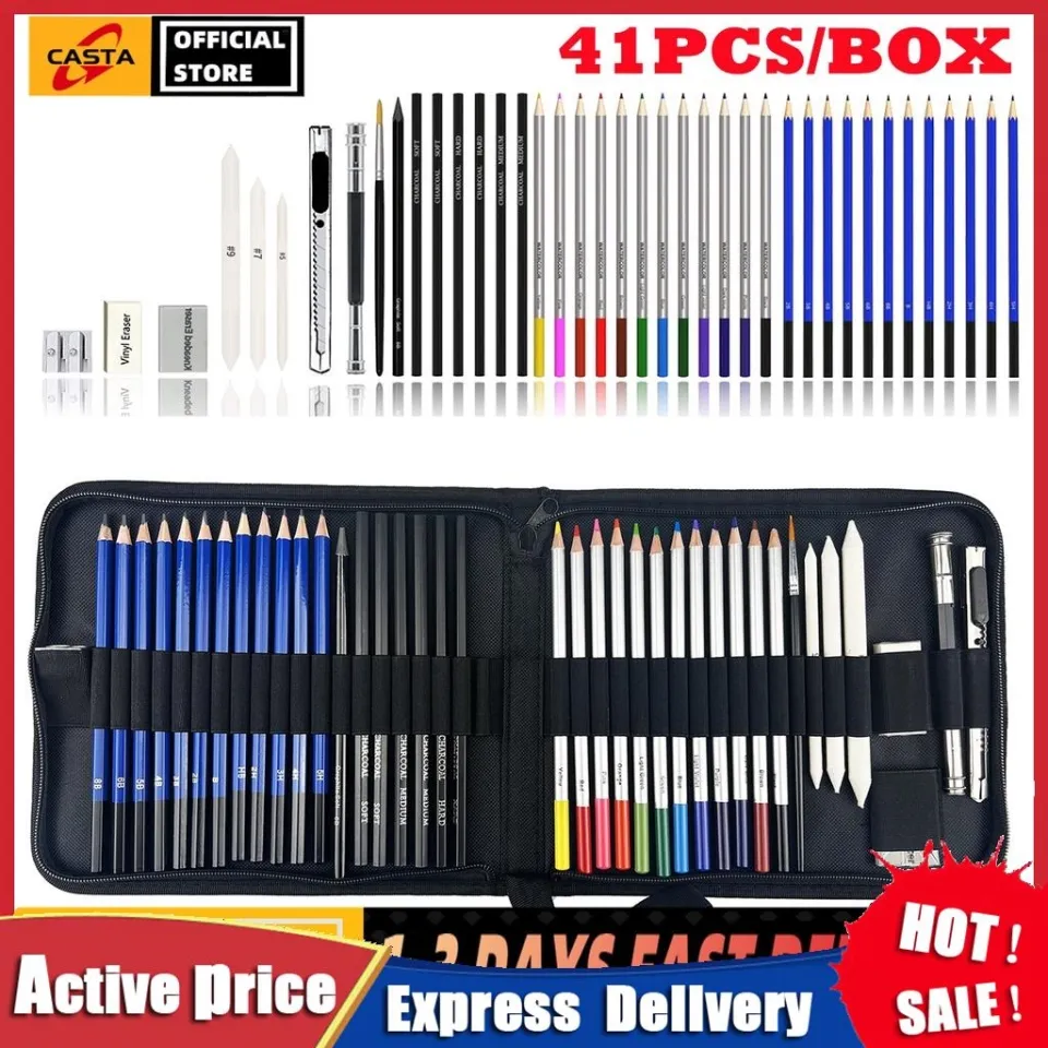 Sketching Set 41 PCS Drawing and Sketching Artist Kit Includes