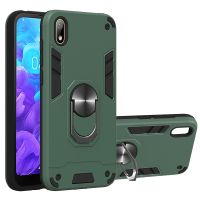 สำหรับ Huawei Y5 (2019) / Honor 8S 2 In 1 Armour Series PC + เคสที่มีห่วงสำหรับถือป้องกัน TPU (สีเขียว)