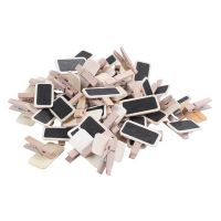 50 Mini blackboard wood message rectangle clip clip panel card memos label brand price place number table